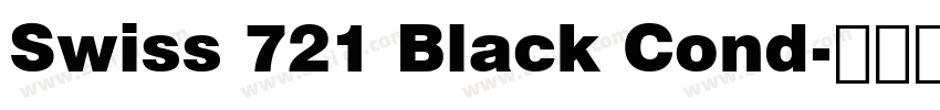 Swiss 721 Black Cond字体转换